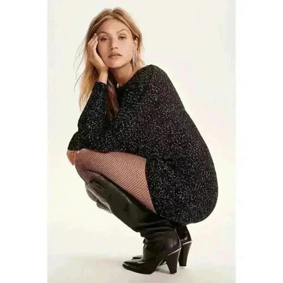 NEW FREE PEOPLE STEVIE BOOT IN BLACK LEATHER - Picture 5 of 5